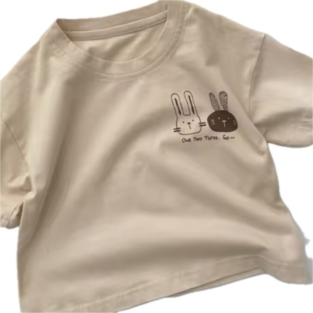 New toddler t-shirt with Cartoon Rabbit Design 3-4T